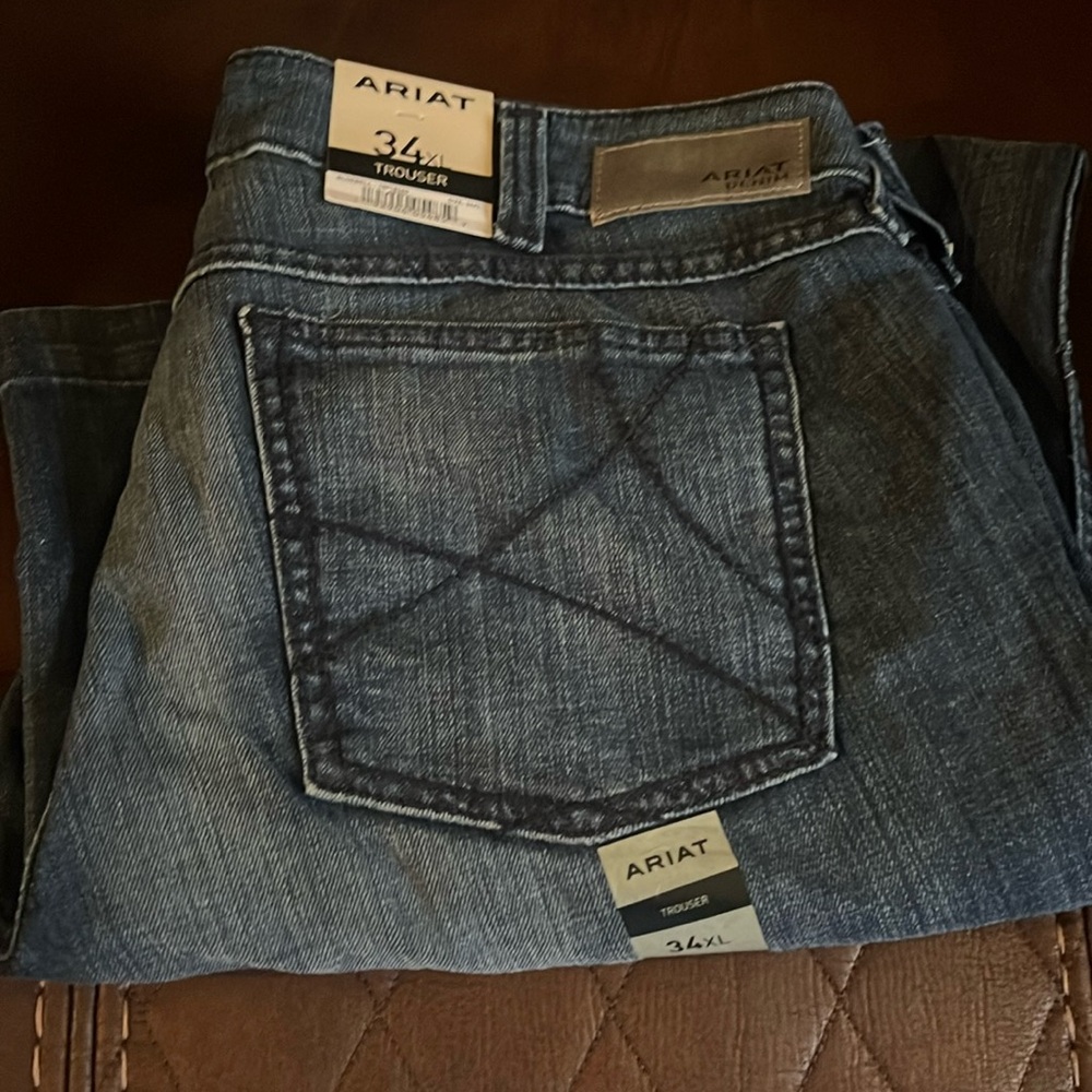 Trouser Mid Rise Stretch Outseam Ella Wide Leg Jean size 34